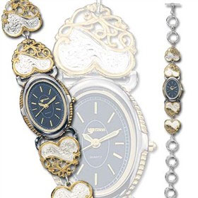 Montana Silversmiths Women's Scrolling Heart Watch